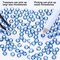 MEIBITE 6796PCS Light Blue Hotfix Rhinestones Crystal Stones Glass for Fabric Clothes Shirts Sparkly Flat Back Round with Tweezers and Picking Pen (SS6~SS30 Set)